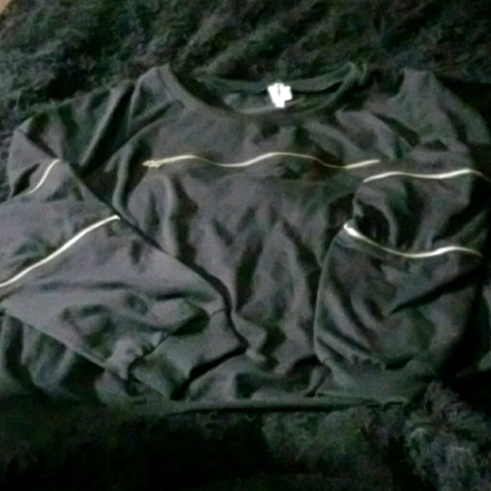 Plus Size zipper sweatshirt